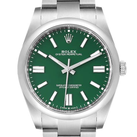 rolex oyster perpetual date green price